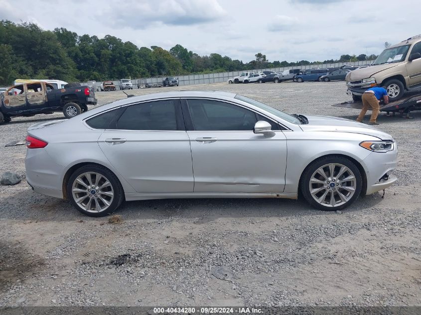 2017 FORD FUSION PLATINUM - 3FA6P0K99HR132421