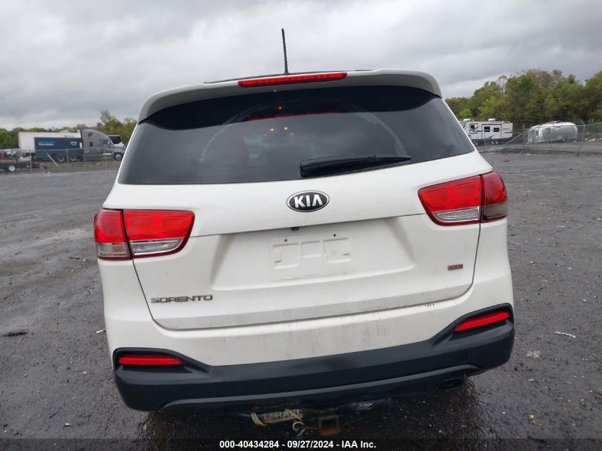 2016 Kia Sorento 2.4L Lx VIN: 5XYPG4A31GG077247 Lot: 40434284