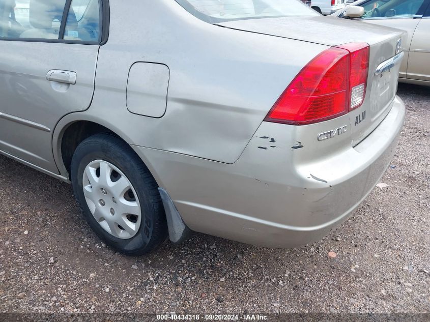 2003 Honda Civic Lx VIN: 2HGES16513H597931 Lot: 40434318