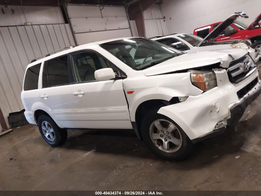 2006 Honda Pilot Ex-L VIN: 2HKYF18506H507306 Lot: 40434374