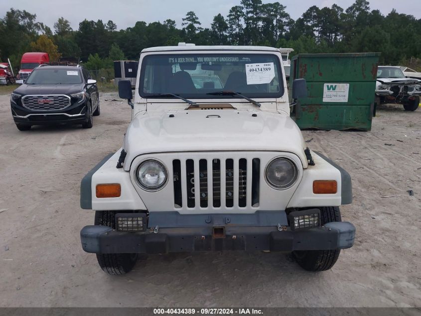 1998 Jeep Wrangler Sport VIN: 1J4FY19S1WP785216 Lot: 40434389