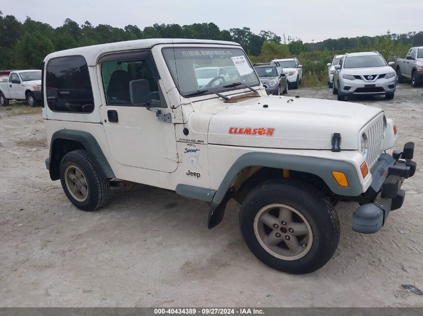 1998 Jeep Wrangler Sport VIN: 1J4FY19S1WP785216 Lot: 40434389