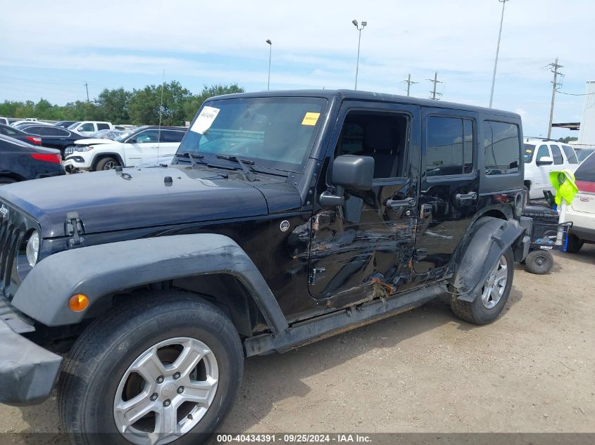 2018 Jeep Wrangler Jk Unlimited Sport S 4X4 VIN: 1C4BJWDG8JL835375 Lot: 40434391