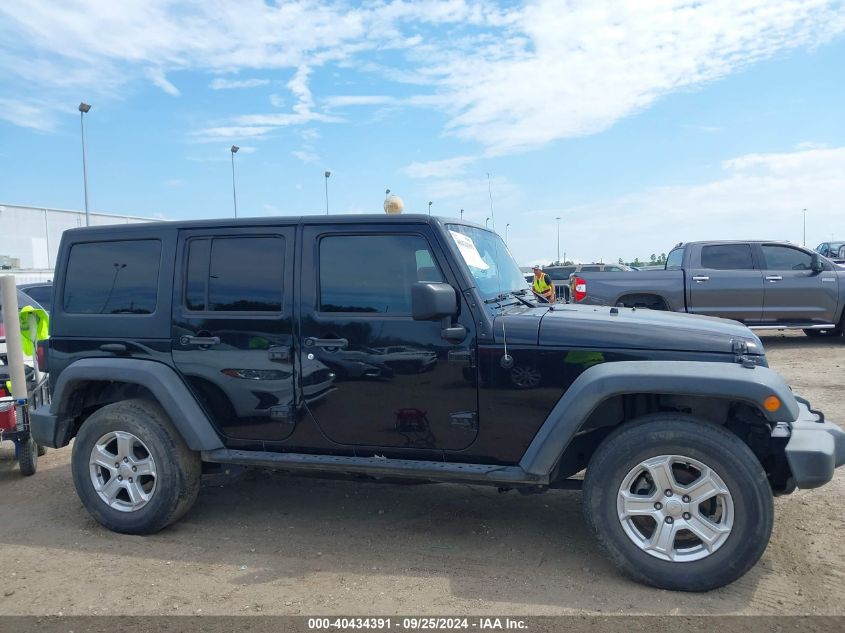 2018 Jeep Wrangler Jk Unlimited Sport S 4X4 VIN: 1C4BJWDG8JL835375 Lot: 40434391