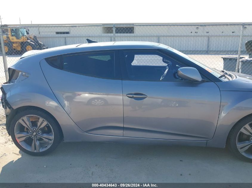 2016 Hyundai Veloster VIN: KMHTC6ADXGU259327 Lot: 40434643