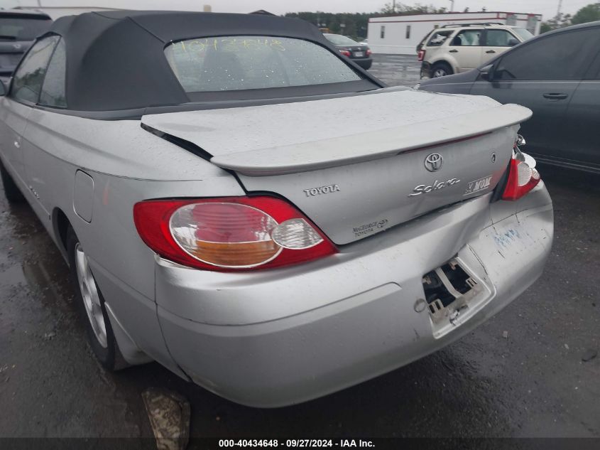 2003 Toyota Camry Solara Sle V6 VIN: 2T1FF28P43C885626 Lot: 40434648