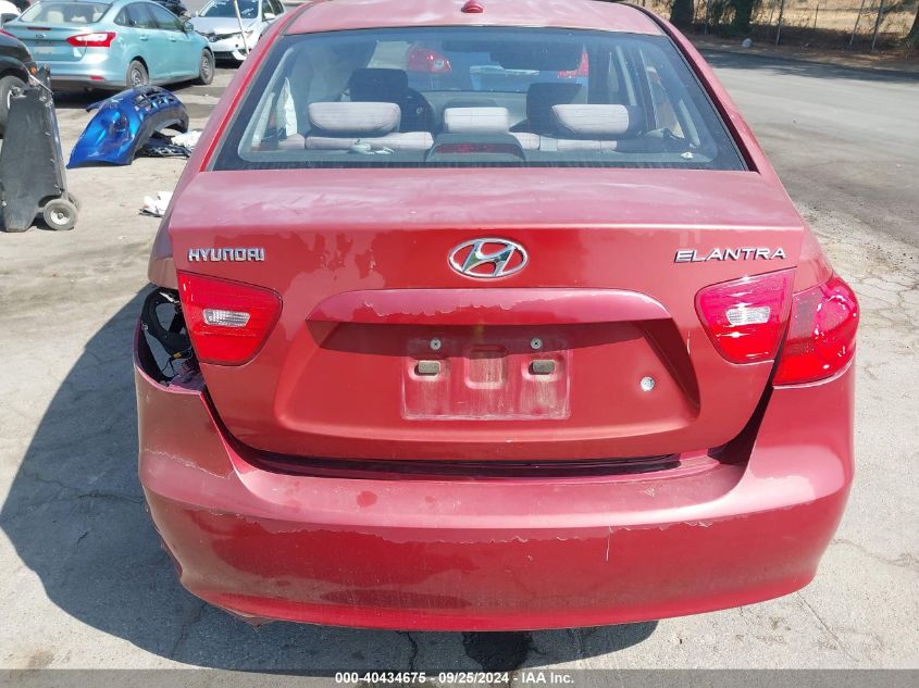 2008 Hyundai Elantra Gls/Se VIN: KMHDU46D98U431329 Lot: 40434675