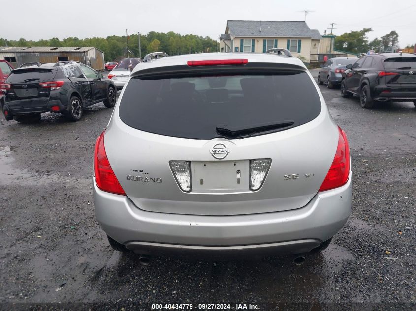 2003 Nissan Murano Se VIN: JN8AZ08W13W224502 Lot: 40434779