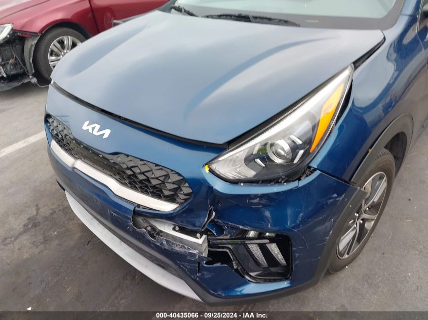 2022 Kia Niro Lxs VIN: KNDCB3LC0N5545866 Lot: 40435066