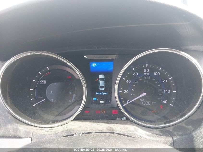 KMHEC4A40EA116673 2014 Hyundai Sonata Hybrid