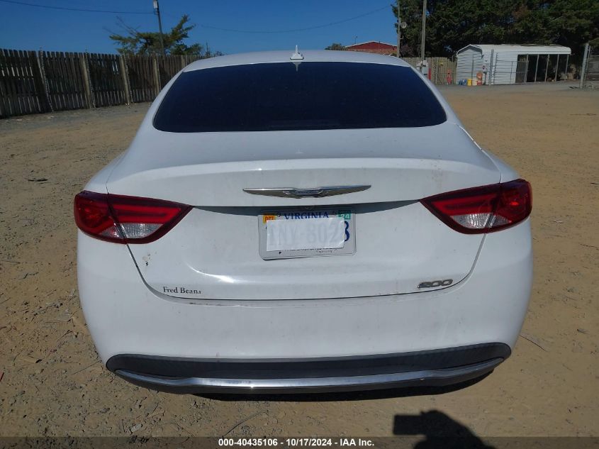 2016 Chrysler 200 Limited VIN: 1C3CCCAB7GN122829 Lot: 40435106