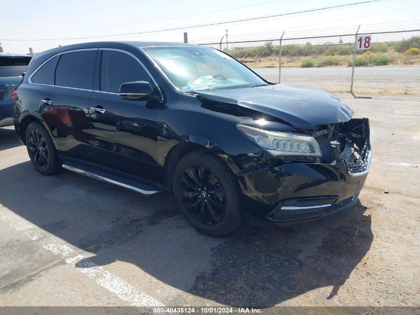 2016 Acura Mdx Technology Acurawatch Plus Packages/Technology Package VIN: 5FRYD3H49GB005613 Lot: 40435124