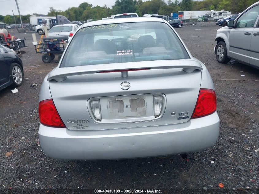 2006 Nissan Sentra 1.8S VIN: 3N1CB51D36L548367 Lot: 40435189