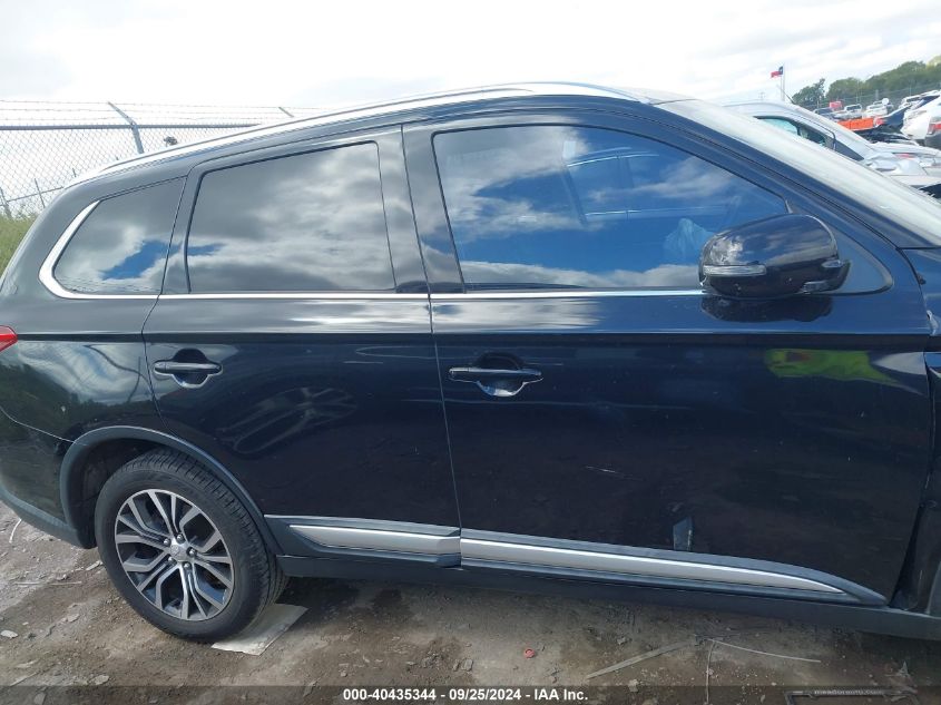 2018 Mitsubishi Outlander Sel VIN: JA4AD3A39JJ000586 Lot: 40435344