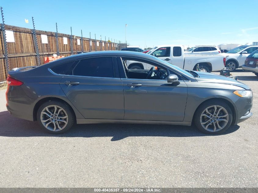 2017 Ford Fusion Se VIN: 3FA6P0T93HR305803 Lot: 40435357