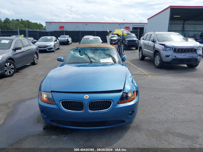 2004 BMW Z4 2.5I VIN: 4USBT33544LS52437 Lot: 40435395