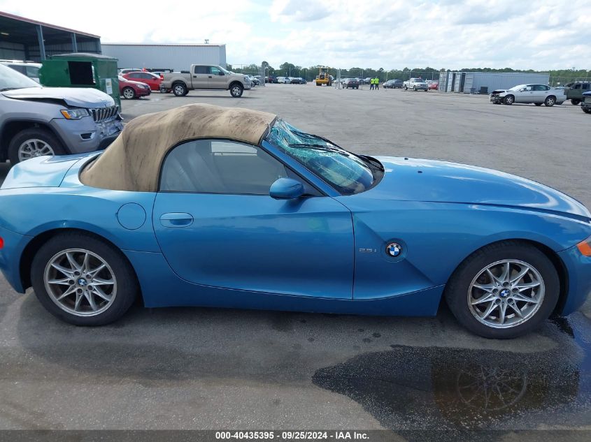 2004 BMW Z4 2.5I VIN: 4USBT33544LS52437 Lot: 40435395