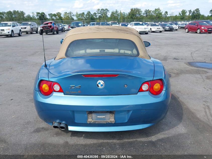 2004 BMW Z4 2.5I VIN: 4USBT33544LS52437 Lot: 40435395