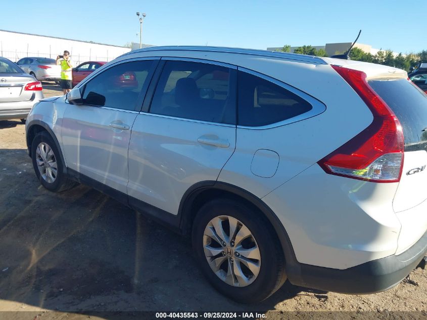 2013 Honda Cr-V Ex-L VIN: 5J6RM3H78DL039514 Lot: 40435543