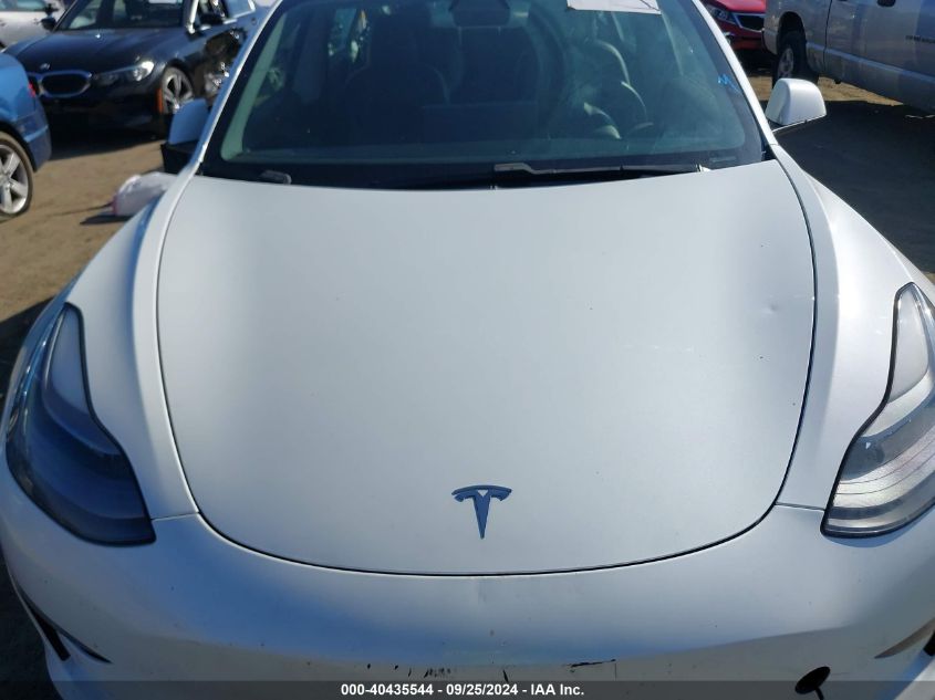 2021 Tesla Model 3 Standard Range Plus Rear-Wheel Drive VIN: 5YJ3E1EA1MF877366 Lot: 40435544