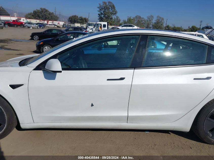 2021 Tesla Model 3 Standard Range Plus Rear-Wheel Drive VIN: 5YJ3E1EA1MF877366 Lot: 40435544