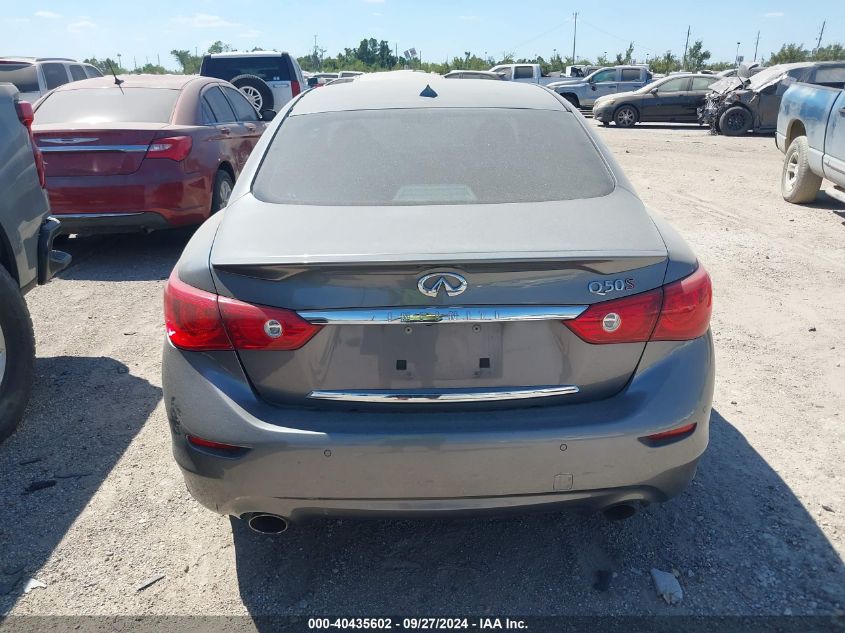 2014 Infiniti Q50 Sport VIN: JN1BV7AP2EM674569 Lot: 40435602