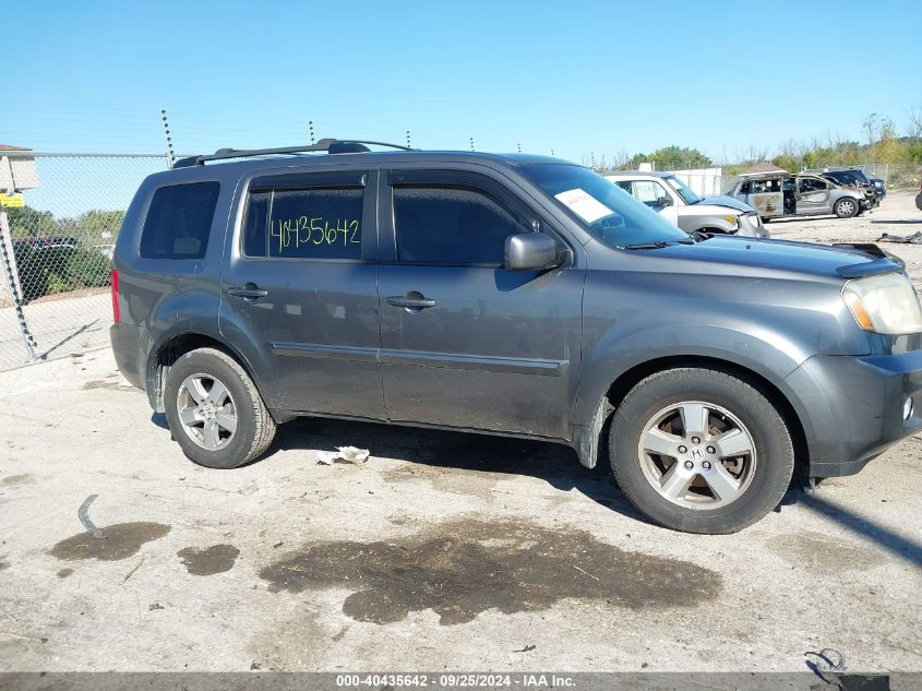 2011 Honda Pilot Ex-L VIN: 5FNYF4H76BB044051 Lot: 40435642