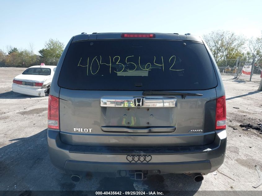 2011 Honda Pilot Ex-L VIN: 5FNYF4H76BB044051 Lot: 40435642