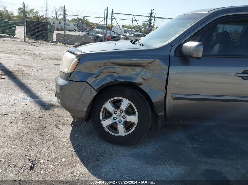 2011 Honda Pilot Ex-L VIN: 5FNYF4H76BB044051 Lot: 40435642