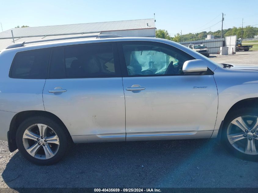 2010 Toyota Highlander Sport V6 VIN: 5TDEK3EHXAS001803 Lot: 40435659