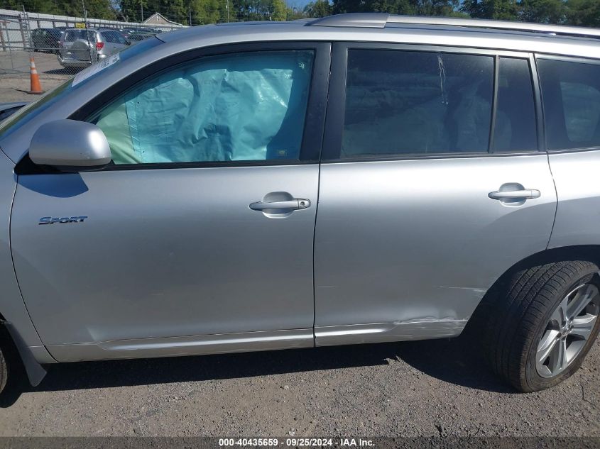 2010 Toyota Highlander Sport V6 VIN: 5TDEK3EHXAS001803 Lot: 40435659