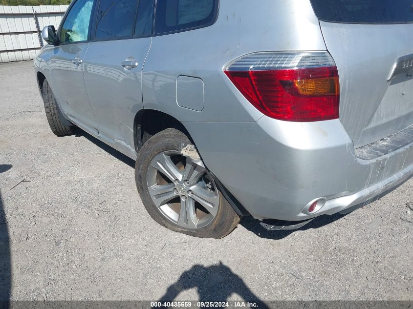 2010 Toyota Highlander Sport V6 VIN: 5TDEK3EHXAS001803 Lot: 40435659