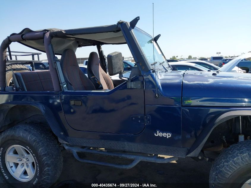 2000 Jeep Wrangler Sport VIN: 1J4FA49S8YP753985 Lot: 40435674