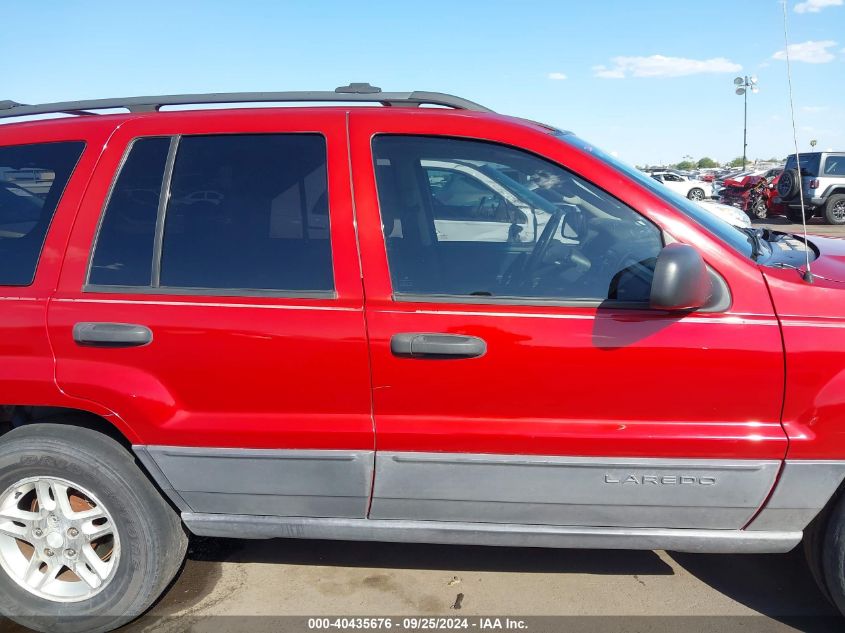 2004 Jeep Grand Cherokee Laredo VIN: 1J4GW48N04C436849 Lot: 40435676