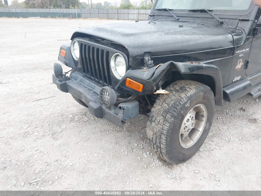 2000 Jeep Wrangler Sahara VIN: 1J4FA59S2YP753292 Lot: 40435892