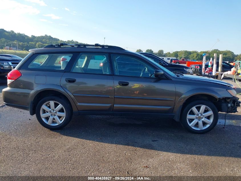 2009 Subaru Outback 2.5I VIN: 4S4BP61C397344034 Lot: 40435927