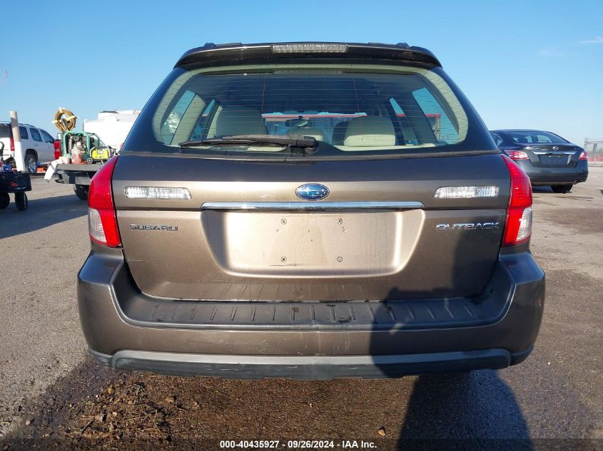 2009 Subaru Outback 2.5I VIN: 4S4BP61C397344034 Lot: 40435927