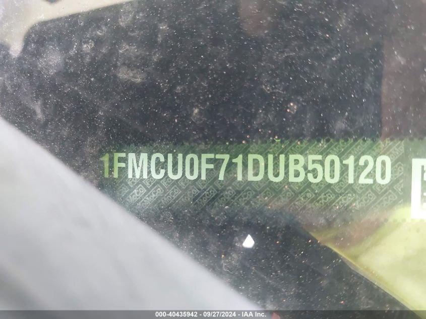 1FMCU0F71DUB50120 2013 Ford Escape S