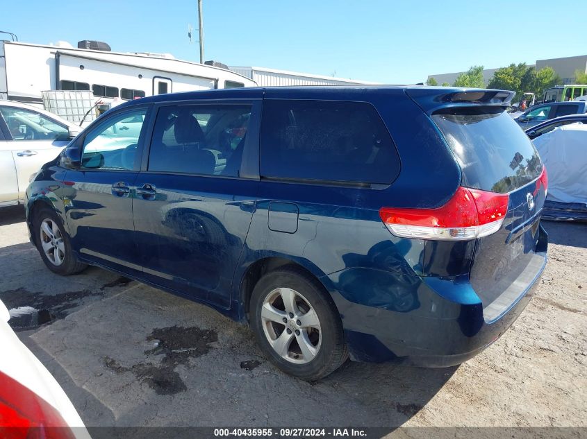 2011 Toyota Sienna Le VIN: 5TDKA3DCXBS006822 Lot: 40435955