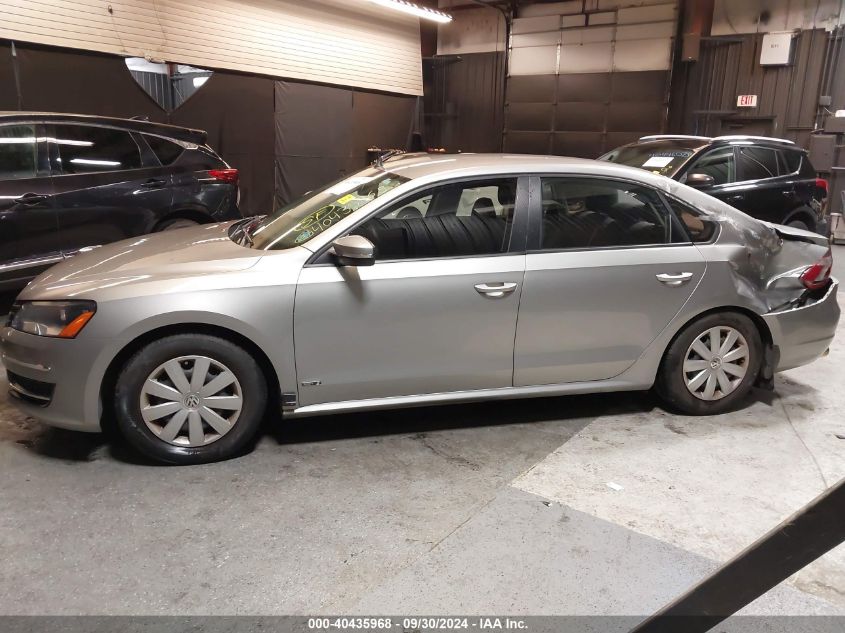 1VWAP7A34DC123433 2013 Volkswagen Passat 2.5L S