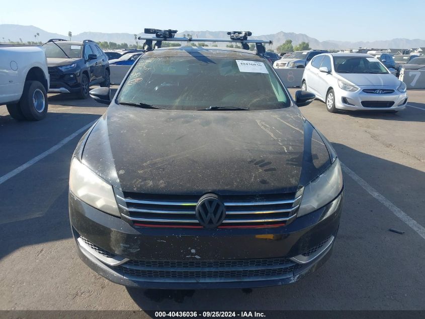 2012 Volkswagen Passat 2.5L S VIN: 1VWAP7A33C044091 Lot: 40436036