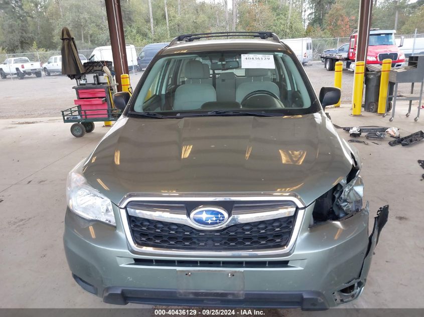 2015 Subaru Forester 2.5I VIN: JF2SJABC6FH466160 Lot: 40436129