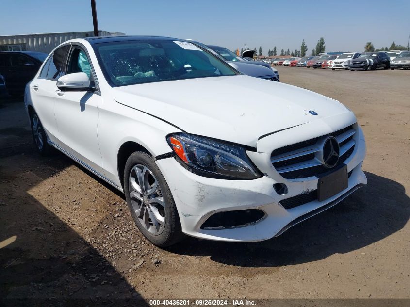 2015 Mercedes-Benz C 300 4Matic/Luxury 4Matic/Sport 4Matic VIN: 55SWF4KBXFU093729 Lot: 40436201