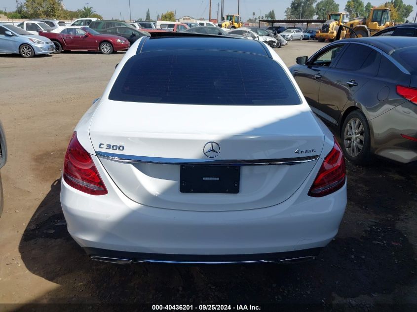 2015 Mercedes-Benz C 300 4Matic/Luxury 4Matic/Sport 4Matic VIN: 55SWF4KBXFU093729 Lot: 40436201