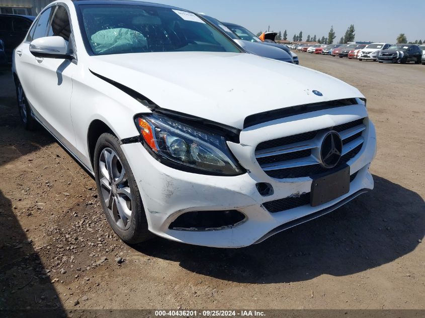 2015 Mercedes-Benz C 300 4Matic/Luxury 4Matic/Sport 4Matic VIN: 55SWF4KBXFU093729 Lot: 40436201