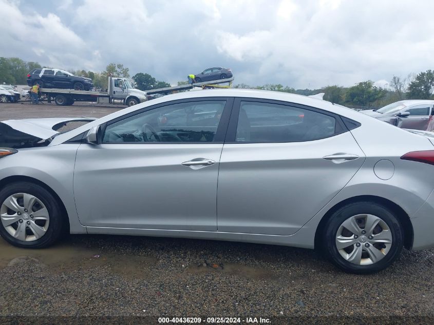 2016 Hyundai Elantra Se VIN: KMHDH4AE5GU516980 Lot: 40436209