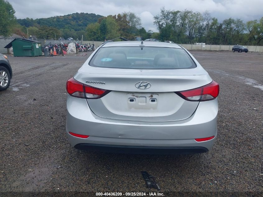 2016 Hyundai Elantra Se VIN: KMHDH4AE5GU516980 Lot: 40436209