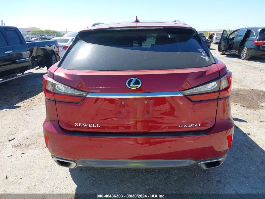 2018 Lexus Rx 350/Base/F Sport VIN: 2T2ZZMCA1JC107666 Lot: 40436303