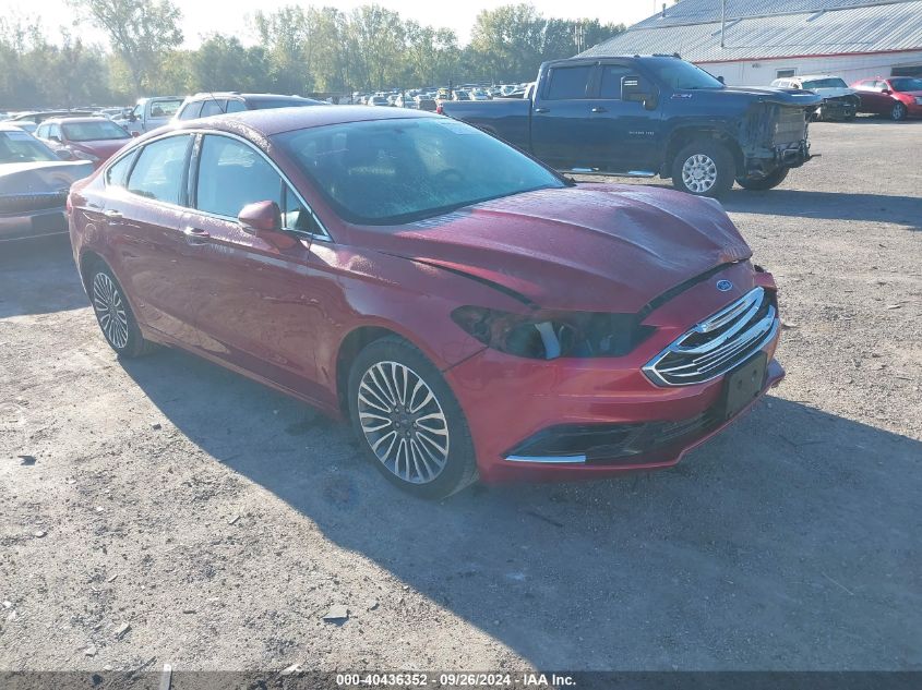 VIN 3FA6P0T93HR273502 2017 FORD FUSION no.1