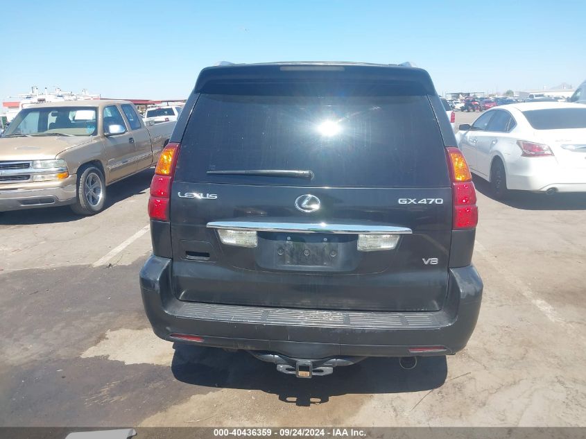 2005 Lexus Gx 470 VIN: JTJBT20X950075177 Lot: 40436359